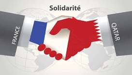 Qatar launches banner of solidarity with France  