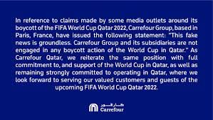 Carrefour - boycotting World Cup news is groundless